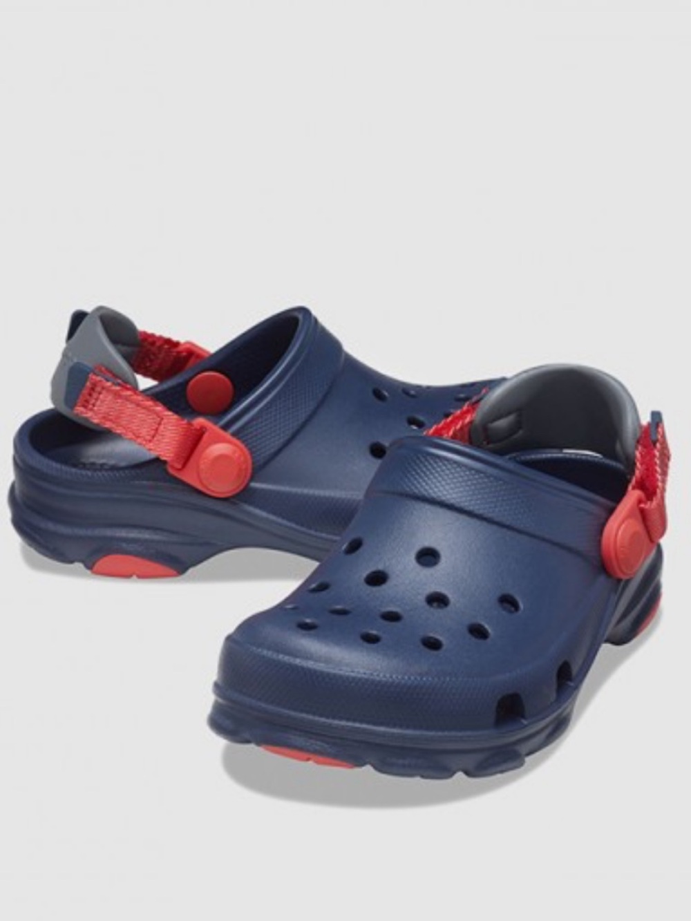 CROCS Kids Navy All Terrain Clogs Sandals  - Size 7